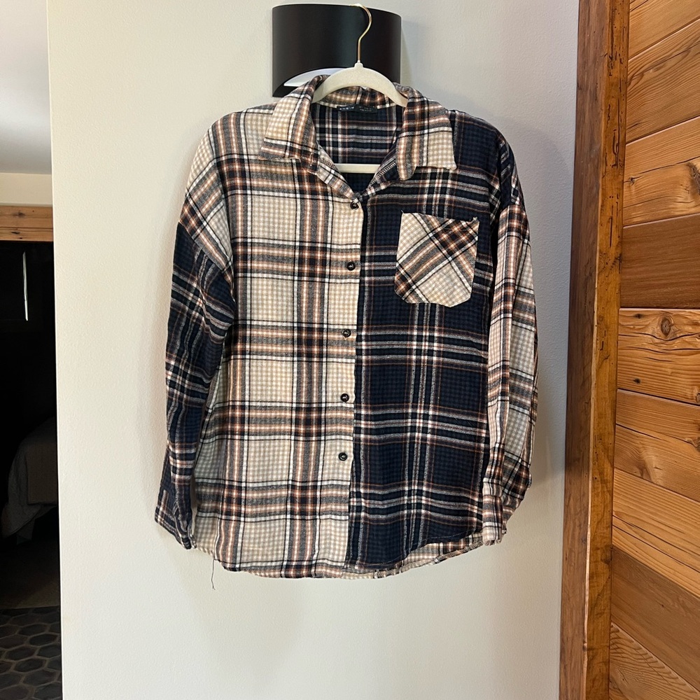 Relaxed Color Block Flannel